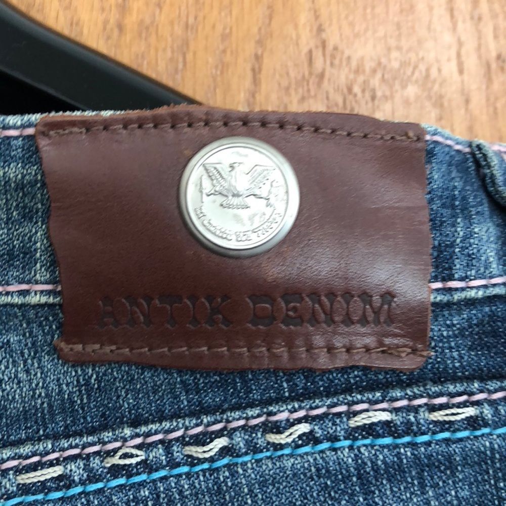 Antik denim boot cut embroidered pocket jeans NWOT Size 27 - Picture 6 of 8